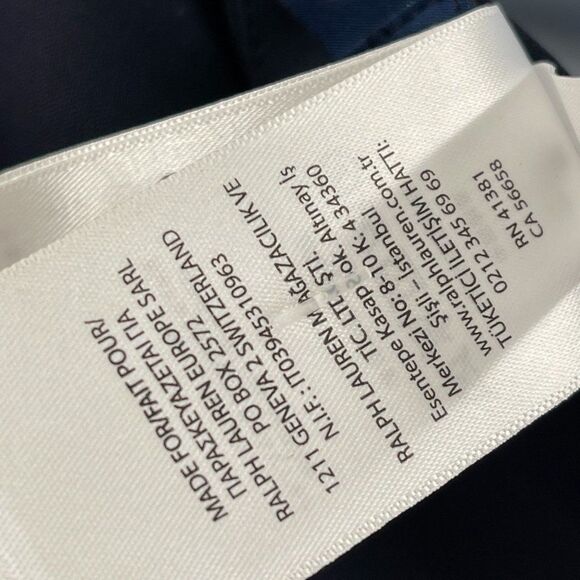 Polo Ralph Lauren Twill Short Sleeve Side Slit Tunic Top Navy Blue Size 0 - Picture 15 of 15